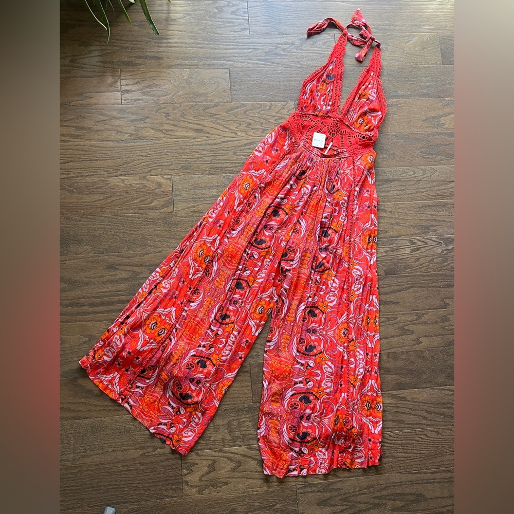 Freepeople Wide Leg Halter Jumpsuit - Picture 9 of 11